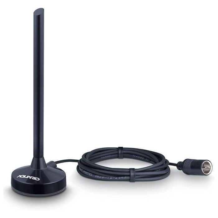 Antena Digital Interna Aquário DTV-100P HDTV 4K VHF UHF FM