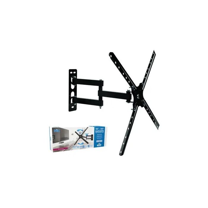 Suporte para TV e Monitor Tri-Articulado 10 a 56 Polegadas PIX Preto