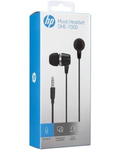 Fone de Ouvido HP DHE-7000 P2 com Microfone Preto
