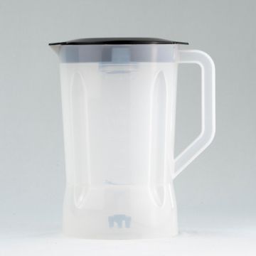 Copo para Liquidificador Mondial  L1000 L1100 L1200 TURBO INOX Translucido com Tampa e Lâminas Mebrasi