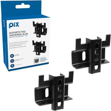 Suporte para TV Fixo Slim PIX 10 a 85 Polegadas Preto